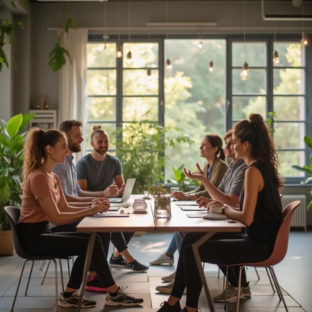 Tým ZdravíTělo během workshopu o zdravém životním stylu